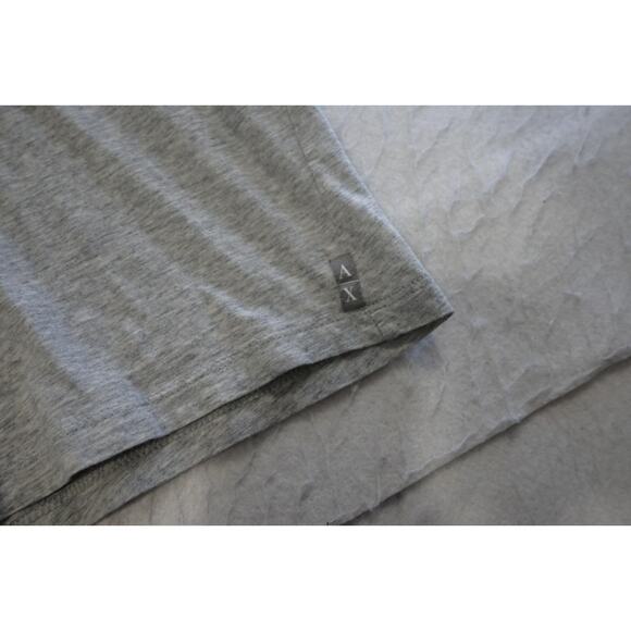 Armani Exchange AX Designer Polo Shirt Stretch Gray Short Sleeve Mens Size XL - Picture 5 of 7